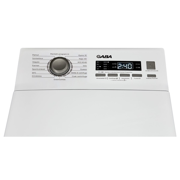 Gaba GMW-612CSB 6 kg felültöltős mosógép