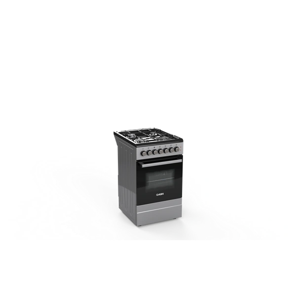 Gaba GOS-C5060GB szürke-fekete, szabadonálló, gáz, kombinált, főzőzóna: 4, sütő:46L, tűzhely