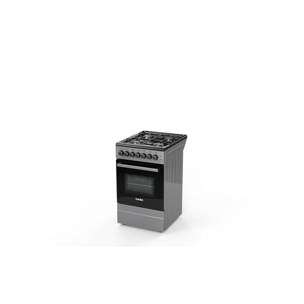Gaba GOS-C5060GB szürke-fekete, szabadonálló, gáz, kombinált, főzőzóna: 4, sütő:46L, tűzhely