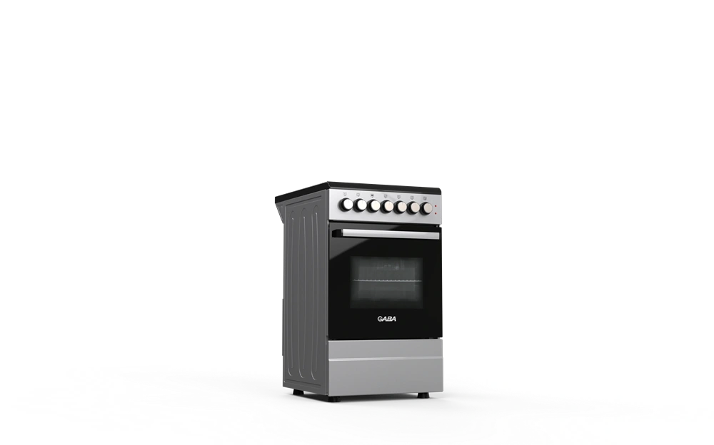 Gaba GOS-C5060GB szürke-fekete, szabadonálló, gáz, kombinált, főzőzóna: 4, sütő:46L, tűzhely