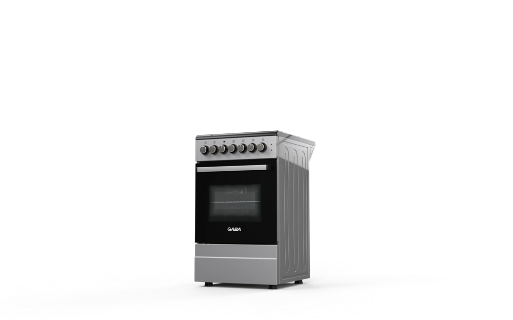 Gaba GOS-C5060GB szürke-fekete, szabadonálló, gáz, kombinált, főzőzóna: 4, sütő:46L, tűzhely