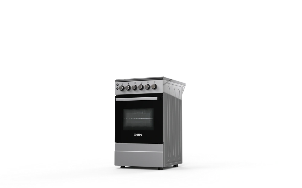 Gaba GOS-G5060GB szürke-fekete, szabadonálló, gáz, főzőzóna: 4, sütő:45L, tűzhely