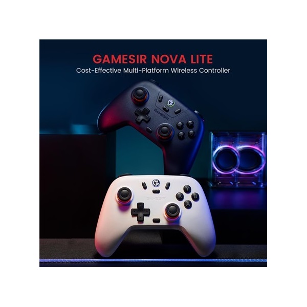 GameSir Nova Lite Multiplatform Android/iOS/Nintendo Switch/PC Bluetooth/USB vezeték nélküli fehér kontroller