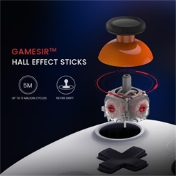 GameSir Nova Lite Multiplatform Android/iOS/Nintendo Switch/PC Bluetooth/USB vezeték nélküli fehér kontroller