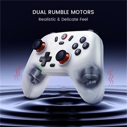 GameSir Nova Lite Multiplatform Android/iOS/Nintendo Switch/PC Bluetooth/USB vezeték nélküli fehér kontroller