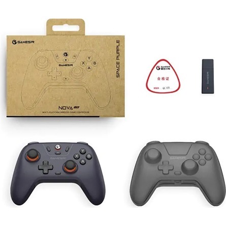 GameSir Nova Lite Multiplatform Android/iOS/Nintendo Switch/PC Bluetooth/USB vezeték nélküli lila kontroller