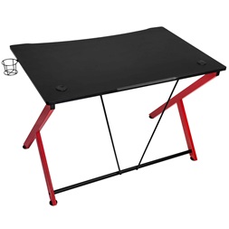 Gamer asztal Nitro Concepts D12 1160 x 750 mm Fekete/Piros