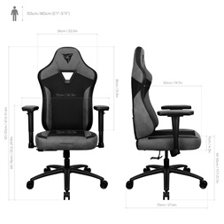 Gamer szék ThunderX3 ThunderX3 EAZE - Mesh fekete