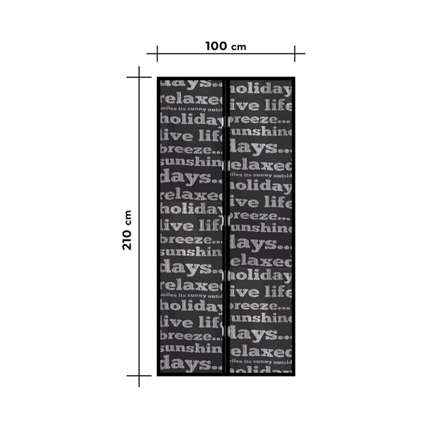 Garden of Eden 11398B 100 x 210 cm feliratos szúnyogháló függöny ajtóra