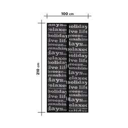 Garden of Eden 11398B 100 x 210 cm feliratos szúnyogháló függöny ajtóra
