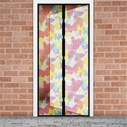 Garden of Eden 11398K 100 x 210 cm színes pillangós szúnyogháló függöny ajtóra