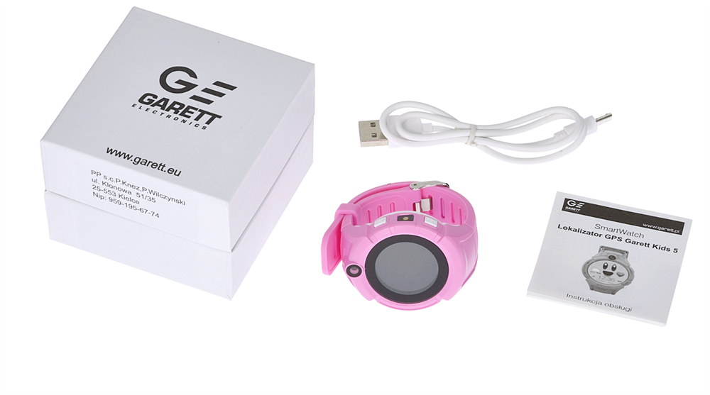 Garett Kids 5 rózsaszín GPS-es okosóra