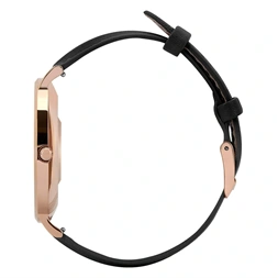 Garett Verona arany-fekete bőr női okosóra