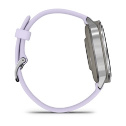 Garmin 010-03013-01 Venu 4 (41mm) mályvaszínű szilikon szíjjal ezüst okosóra