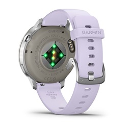 Garmin 010-03013-01 Venu 4 (41mm) mályvaszínű szilikon szíjjal ezüst okosóra