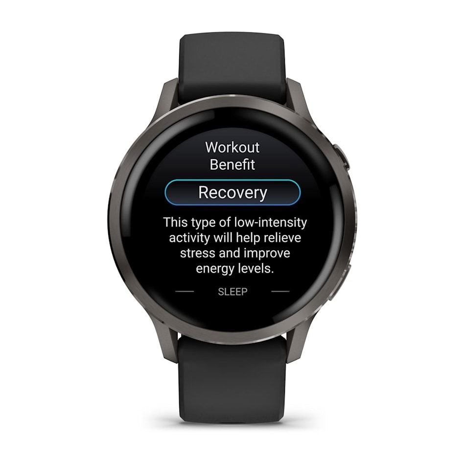 Garmin 010-03013-02 Venu 4 (41mm) fekete szilikon szíjjal sötétszürke okosóra