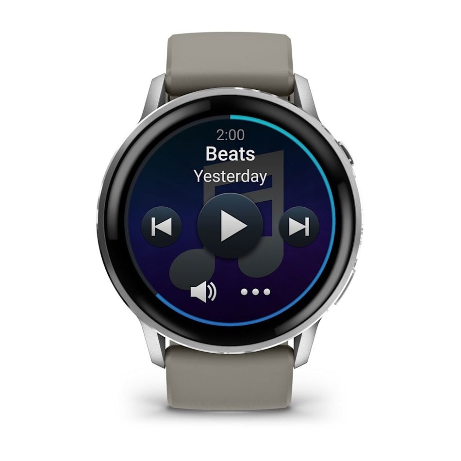 Garmin 010-03014-01 Venu 4 (45mm) szürke szilikon szíjjal ezüst okosóra