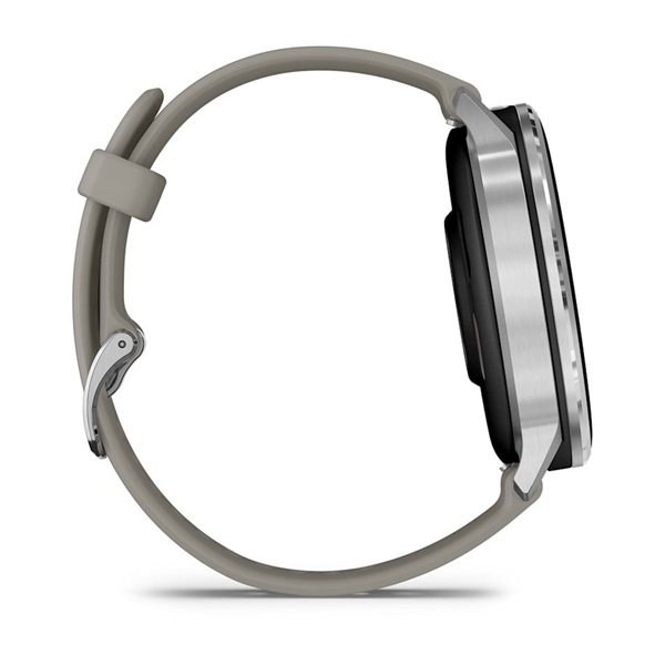 Garmin 010-03014-01 Venu 4 (45mm) szürke szilikon szíjjal ezüst okosóra
