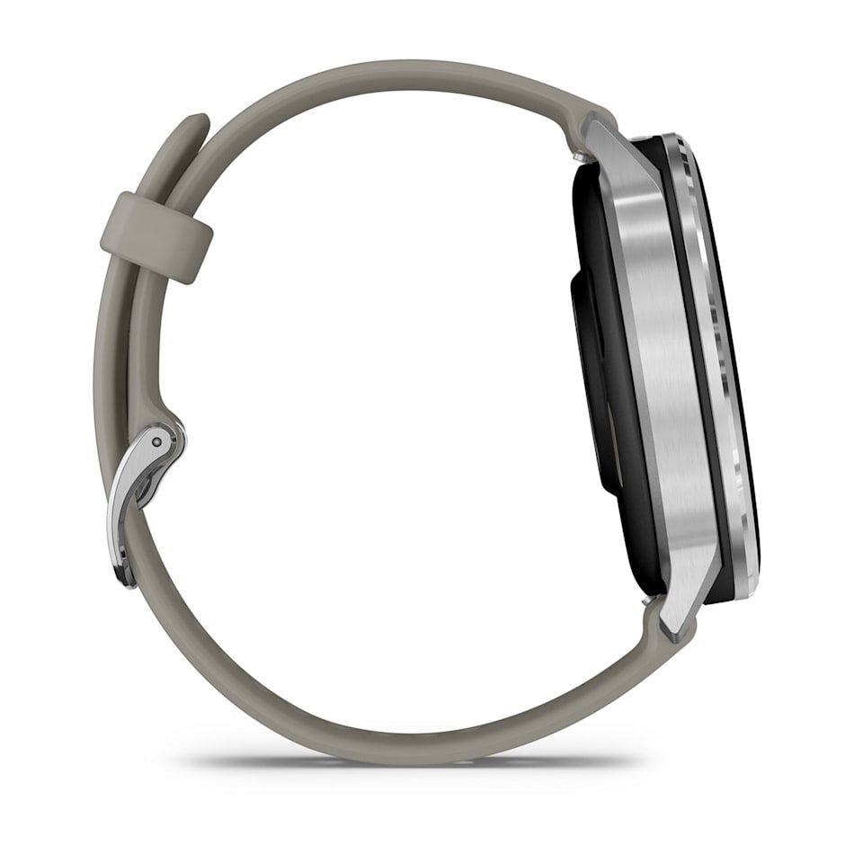 Garmin 010-03014-01 Venu 4 (45mm) szürke szilikon szíjjal ezüst okosóra