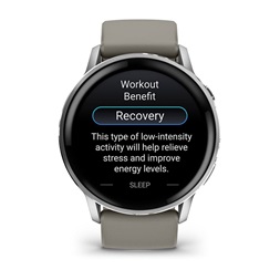 Garmin 010-03014-01 Venu 4 (45mm) szürke szilikon szíjjal ezüst okosóra