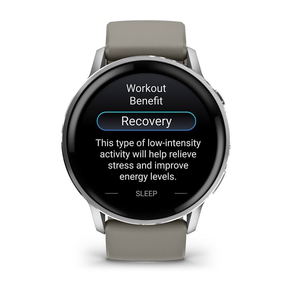 Garmin 010-03014-01 Venu 4 (45mm) szürke szilikon szíjjal ezüst okosóra