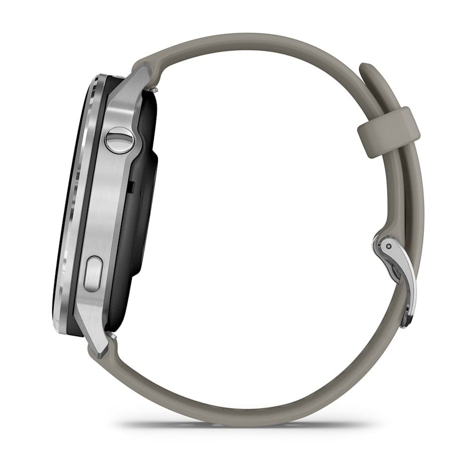 Garmin 010-03014-01 Venu 4 (45mm) szürke szilikon szíjjal ezüst okosóra