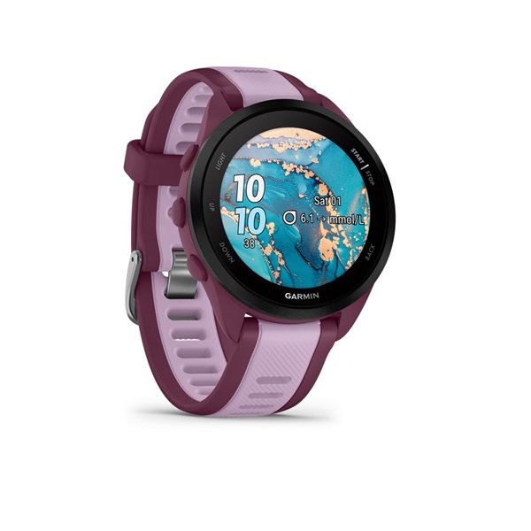 Garmin Forerunner 165 Music Lila bogyó okosóra
