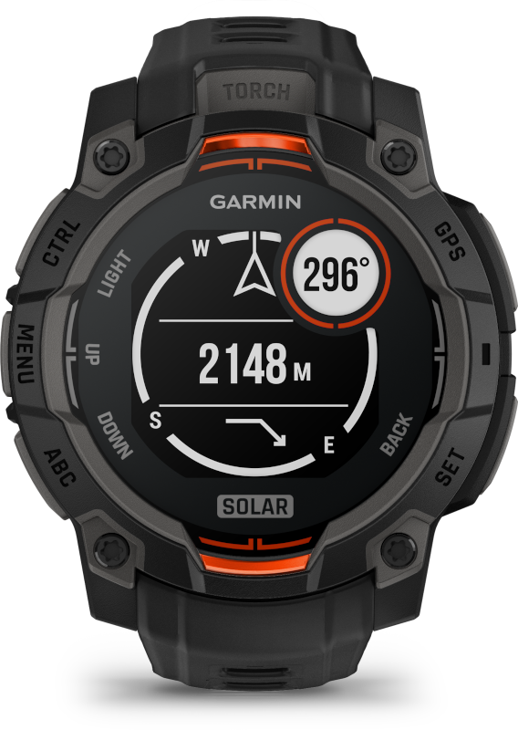 Garmin Instinct 3 45mm Solar fekete okosóra