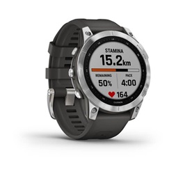 Garmin fenix 7 (47mm) szilikon pántos ezüst okosóra (Újracsomagolt)
