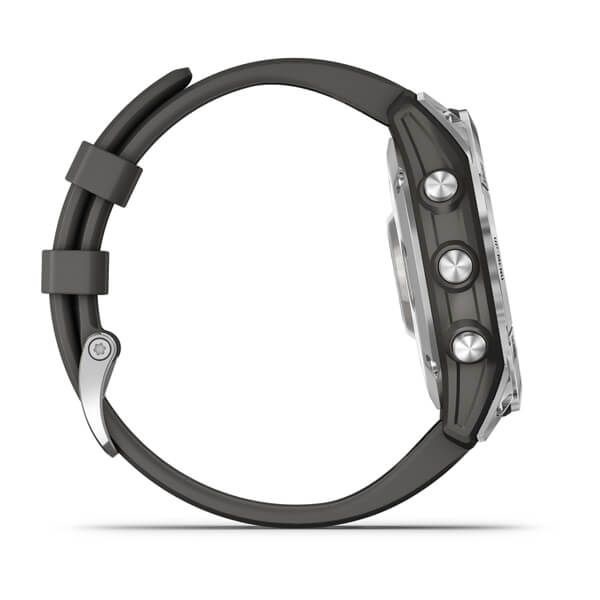 Garmin fenix 7 (47mm) szilikon pántos ezüst okosóra (Újracsomagolt)