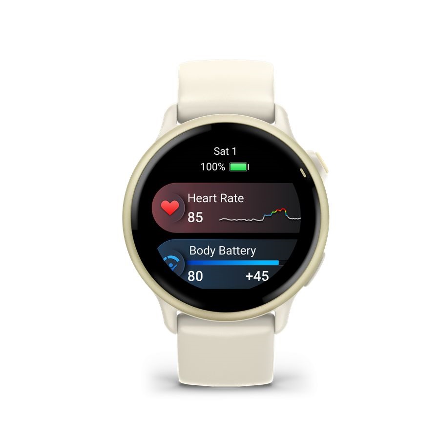 Garmin vívoactive 6 elefántcsont okosóra (Újracsomagolt)
