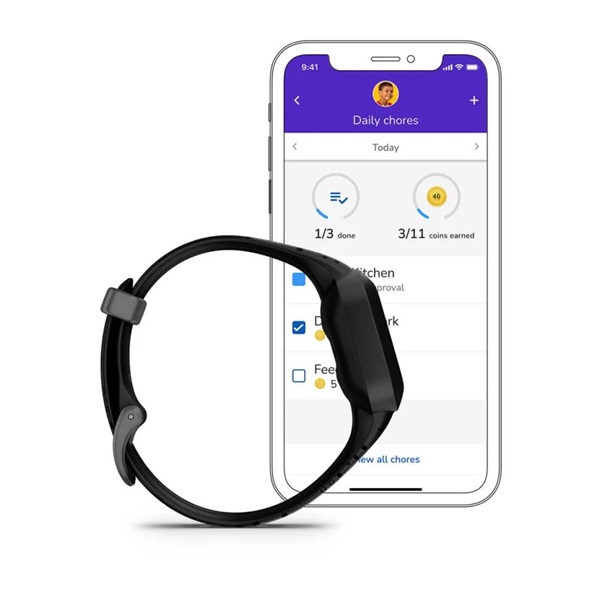 Garmin vivofit jr. 3 Fekete állítható szíjjal okosóra (Újracsomagolt)