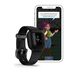 Garmin vivofit jr. 3 Fekete állítható szíjjal okosóra (Újracsomagolt)