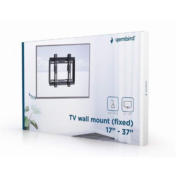 Gembird 17"-37" monitor TV fali tartó fekete