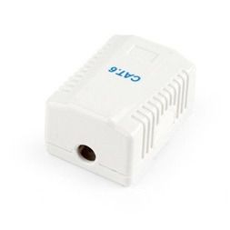 Gembird 1x RJ45 kat. 6 fali aljzat, komplett fehér