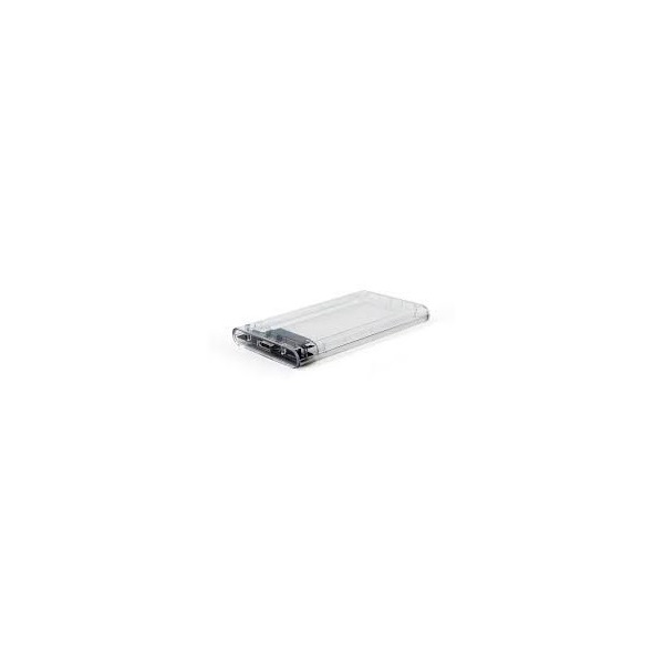 Gembird 2.5" SATA USB3.0 külső ház átlátszó