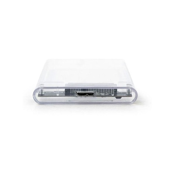 Gembird 2.5" SATA USB3.0 külső ház átlátszó