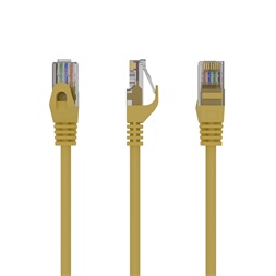 Gembird 25cm RJ45 CAT6 M/M sárga UTP kábel