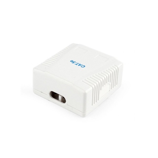 Gembird 2x RJ45 kat. 5e fali aljzat, komplett fehér