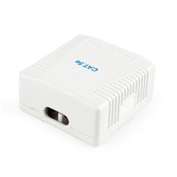 Gembird 2x RJ45 kat. 5e fali aljzat, komplett fehér