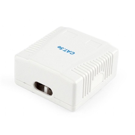 Gembird 2x RJ45 kat. 5e fali aljzat, komplett fehér