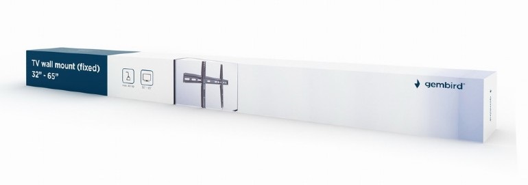 Gembird 32"-65" TV fali tartó fekete