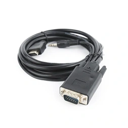 Gembird A-HDMI-VGA-03-10 3m HDMI/VGA - 3,5mm jack fekete kábel