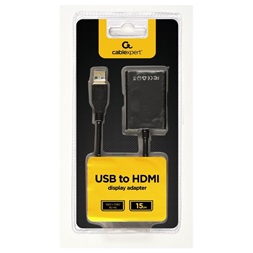 Gembird A-USB3-HDMI-02 USB - HDMI fekete adapter