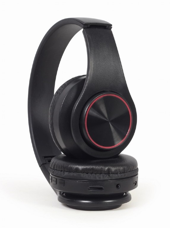 Gembird BHP-LED-01 Bluetooth fekete fejhallgató