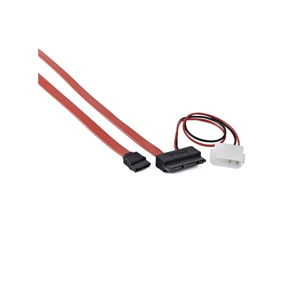 Gembird CC-MSATA-001 0,25m SATA - SATA Slimline 13pin F/F piros adatkábel