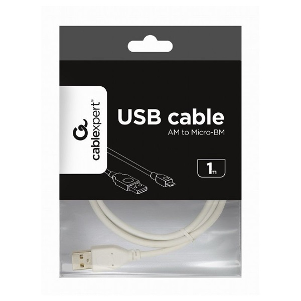 Gembird CCP-MUSB2-AMBM-1M 1m 2.0 AM-MBM5P micro USB kábel