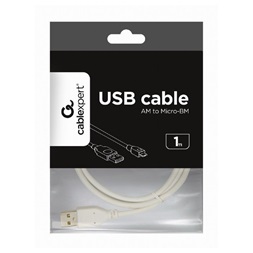 Gembird CCP-MUSB2-AMBM-1M 1m 2.0 AM-MBM5P micro USB kábel