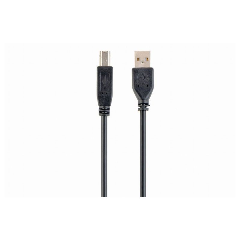 Gembird CCP-USB2-AMBM-1M 1m USB A apa - USB B apa fekete kábel