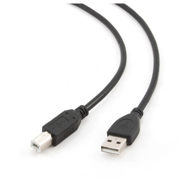 Gembird CCP-USB2-AMBM-1M 1m USB A apa - USB B apa fekete kábel